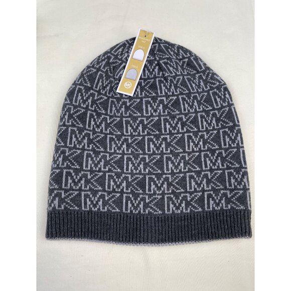 Michael Kors Unisex Gray Hat & Scarf 64" x 10  SKU 4823 - Picture 6 of 8